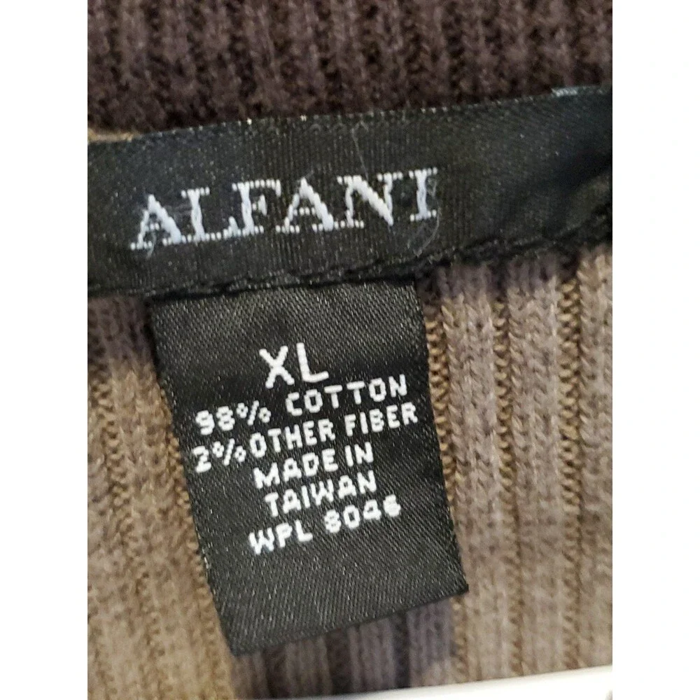 VTG ALFANI SWEATER VEST SLEEVLESS MENS XL